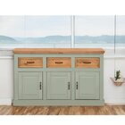 Balcão De Madeira 3 Portas E 3 Gavetas | Coleção England Verd